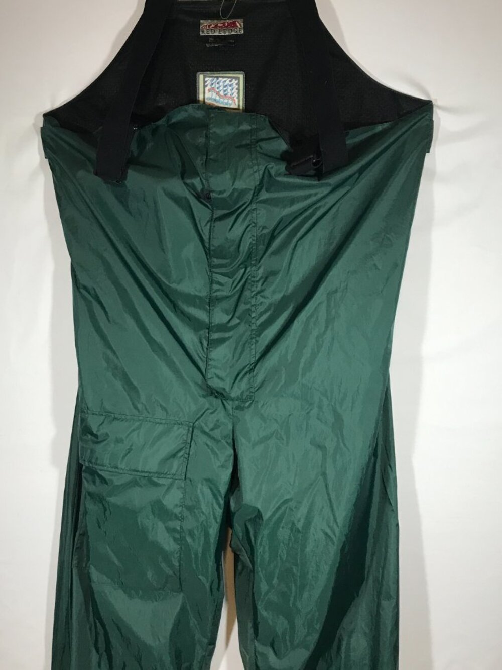 Red Ledge Men's XL Green Waterproof Breathable Lined Fishing Rain Bib Overall